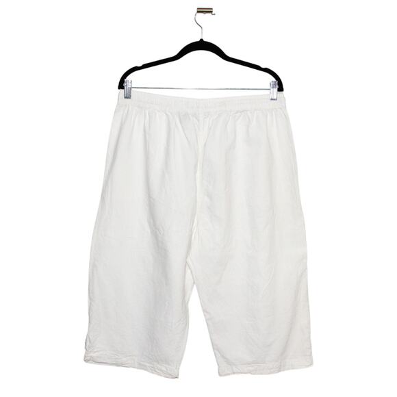 Vintage Ragtop 100% Cotton White Capris Size 1X NWT - Picture 5 of 10